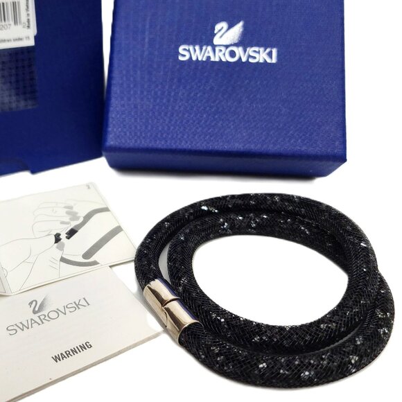 Swarovski Stardust Double Wrap Small (38cm) Bracelet JET HEM/PDS Item #5102553 - Picture 5 of 6